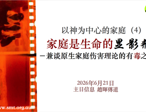 以神为中心的家庭（四） 家庭是生命的显影剂 – 兼谈原生家庭伤害理论的有毒之处